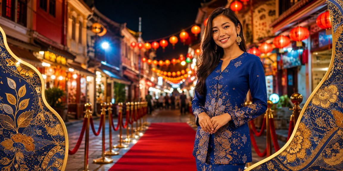 Pengguna berbaju kurung di Melaka menggunakan aplikasi kasino ff15